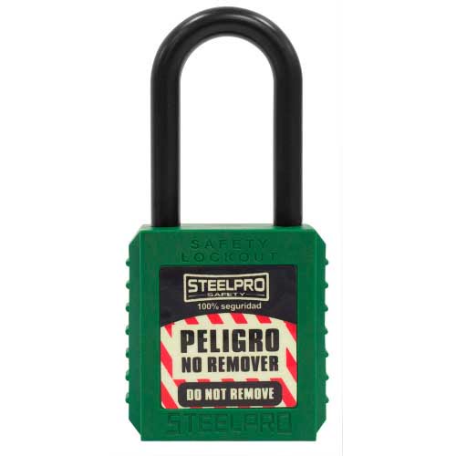 candado-steelpro-dielectrico-verde candado-steelpro-dielectrico-verde
